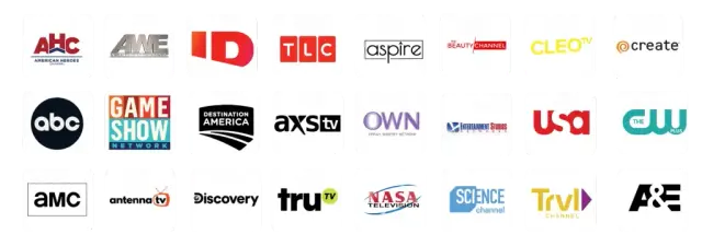 Channels available on IPTVZ