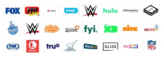 Channels available on IPTVZ