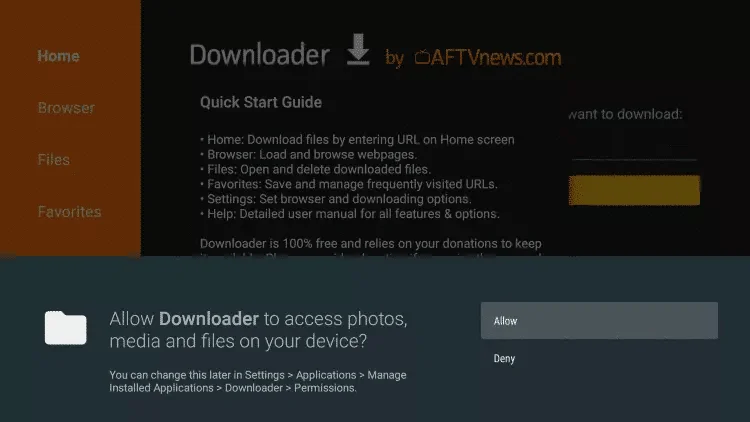 Allowing Downloader Permissions
