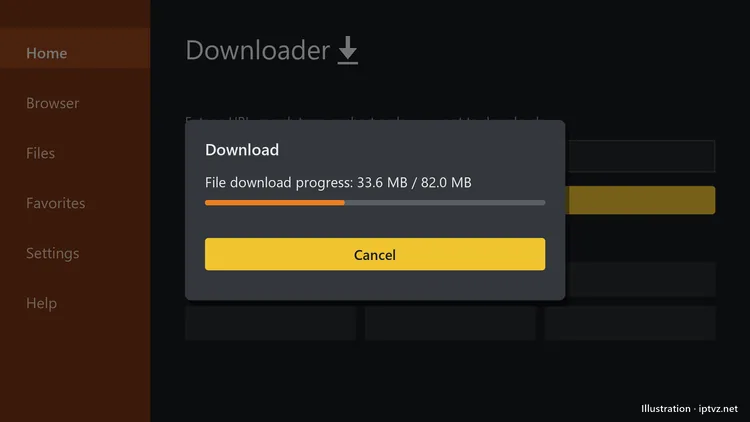 Downloading IPTV Smarters APK