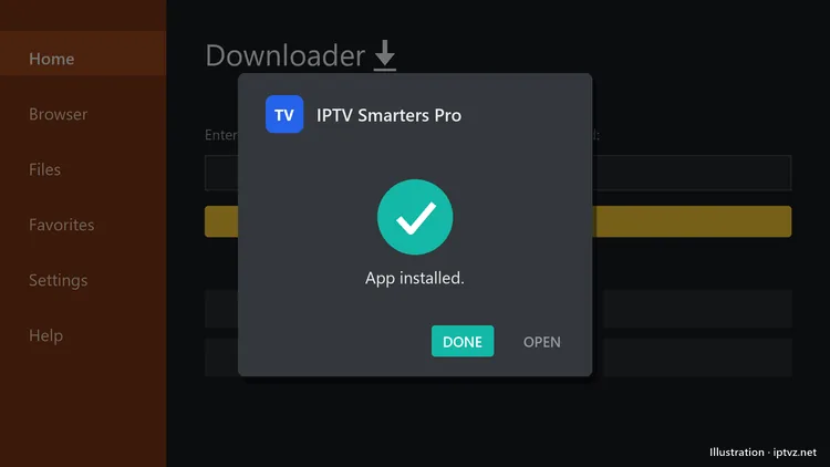 IPTV Smarters Installation Complete