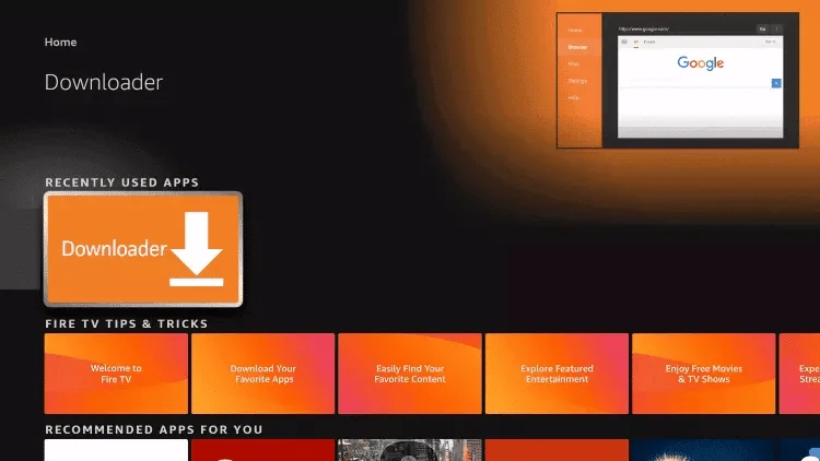 Launching Downloader App